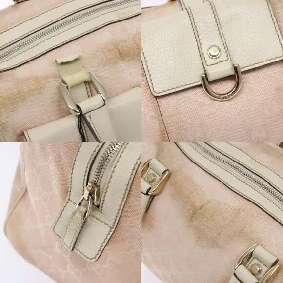 GUCCI GG Canvas Abbey Hand Bag Pink Gold - Picture 11 of 13